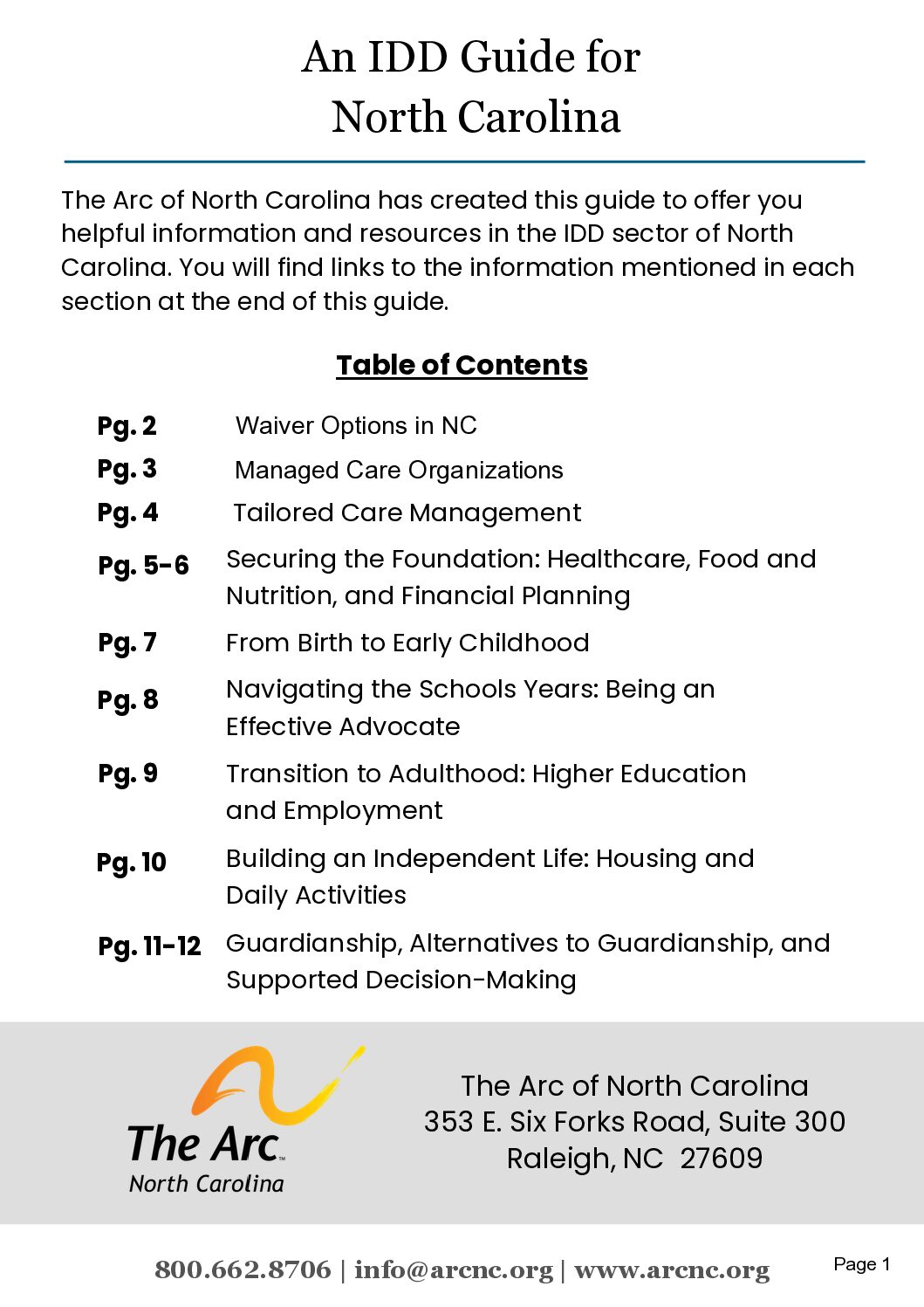 An IDD Guide for North Carolina- May 2026