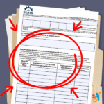 An IEP document that shows the section that asks for supplemental services. It is circle with a big red circle