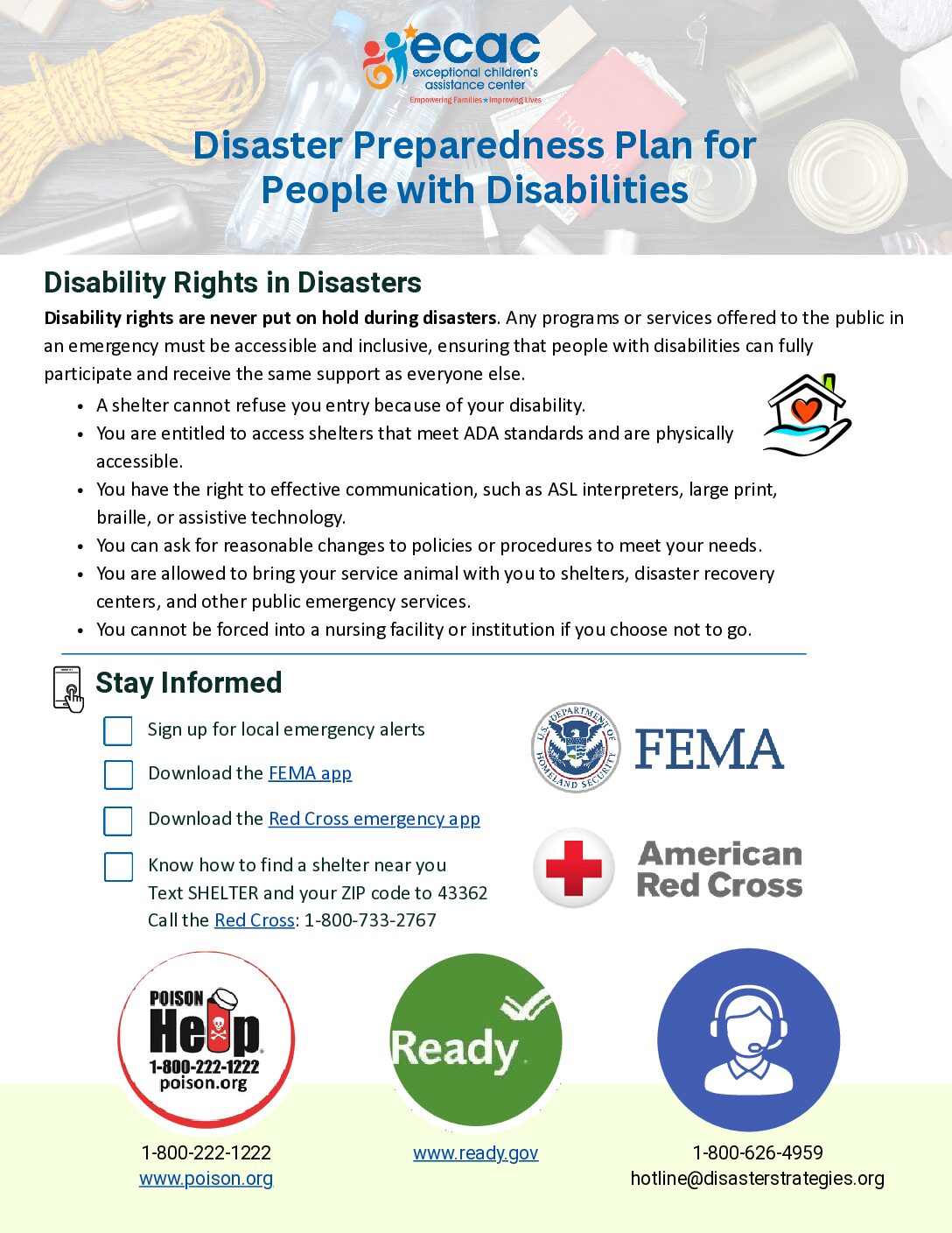 Disaster Preparedness Plan for People with Disabilities May 2026