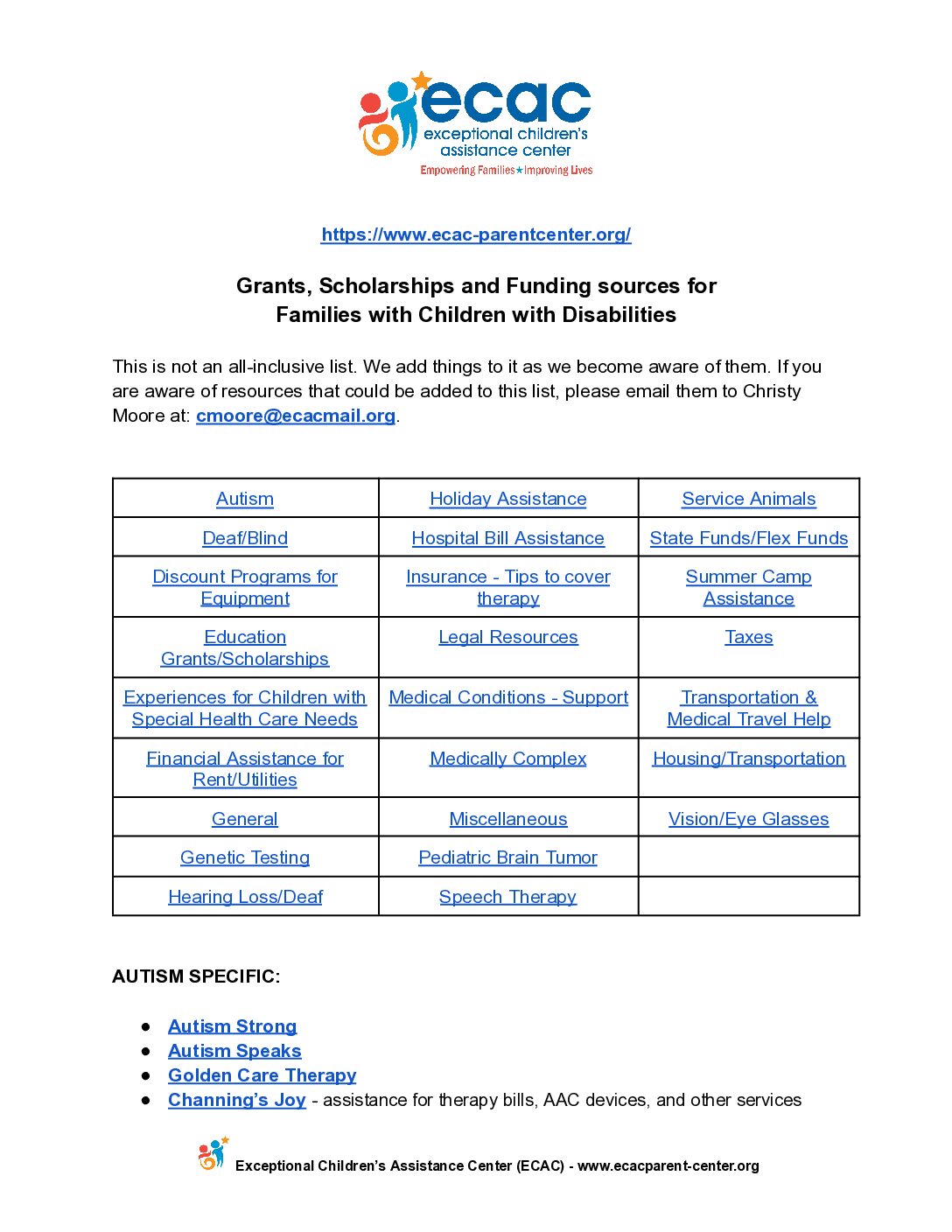 Grants for Families 9.14.26