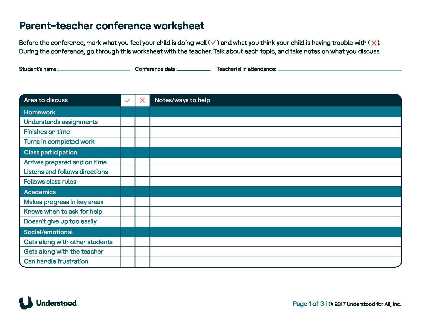 Arbeitsblatt_Eltern-Lehrer-Konferenz_Verstanden