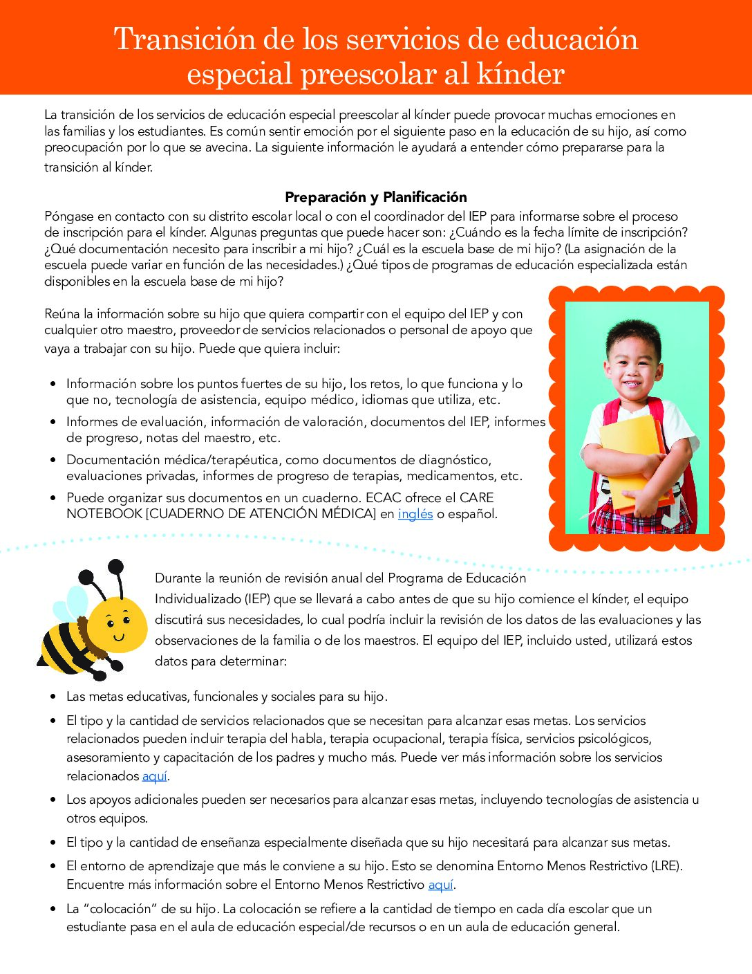 Transition to Kindergarten Fact sheet_05182023_Spanish
