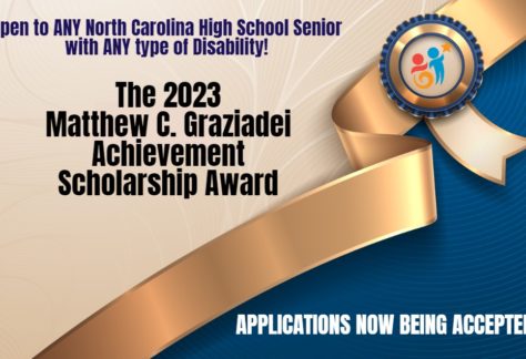 image of ribbon and text The 2023 Matthew C. Graziadei Achievement Scholarship Award