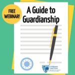 image of a blank contract with the words "a guide to guardianship"