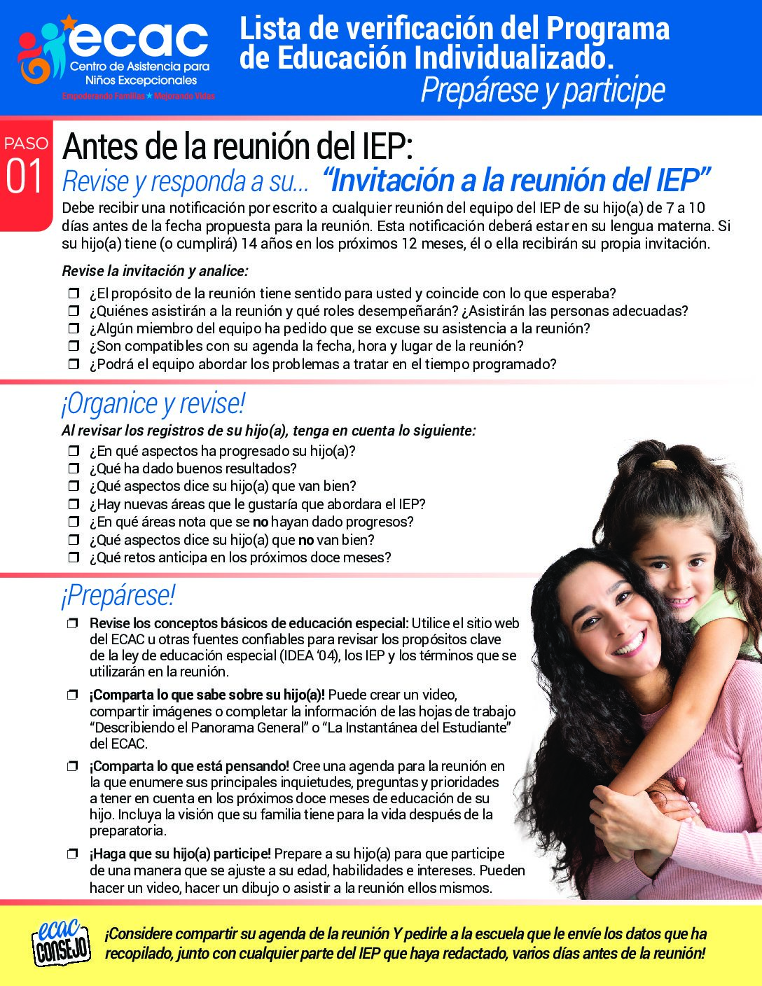 IEP Checklist ESPAÑOL