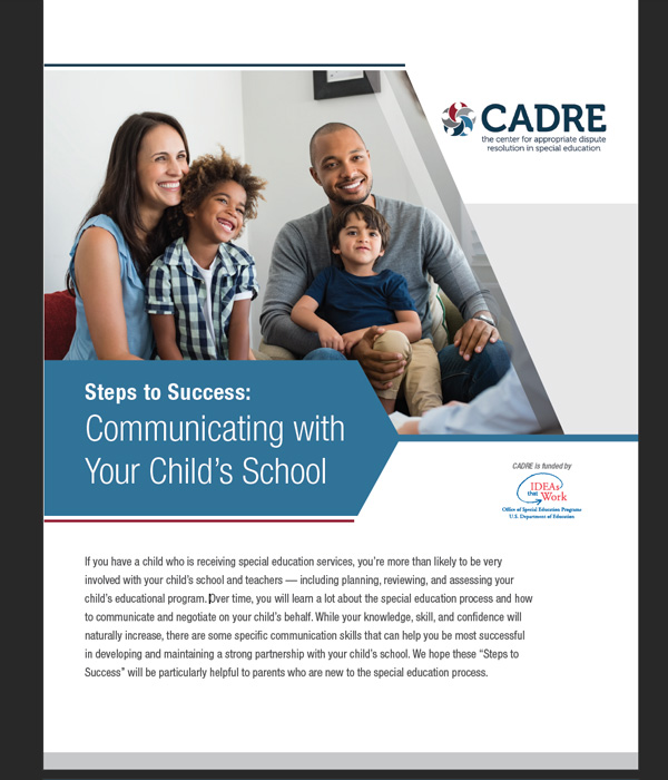 Resource thumbnail: Steps to Success—Communicating with Your Child's School