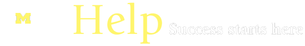Logotipo de ayuda a la dislexia de la UMich