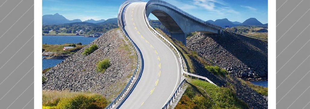 Image of an open road leading ahead