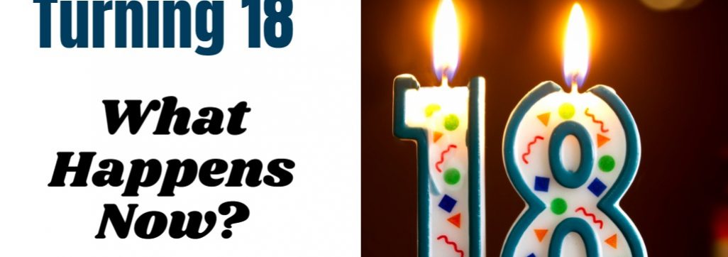 image of lit 18 birthday candles