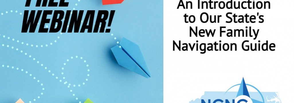 image of paper airplanes and NC navigating care logo