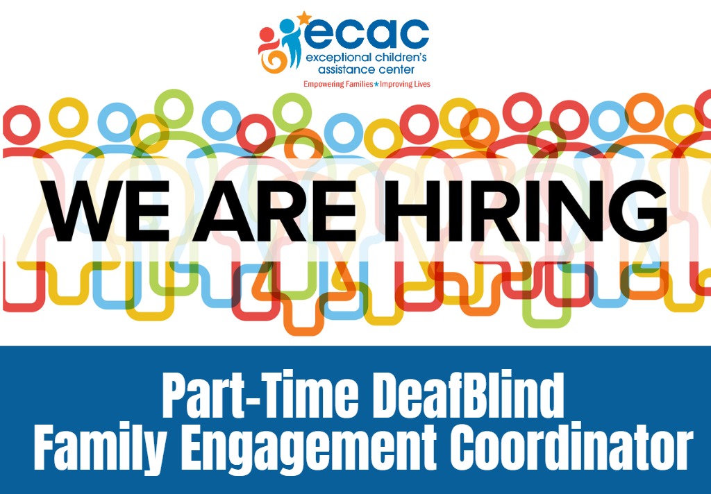 two rows of intertwined, multi-colored loops with text stating "we are hiring"